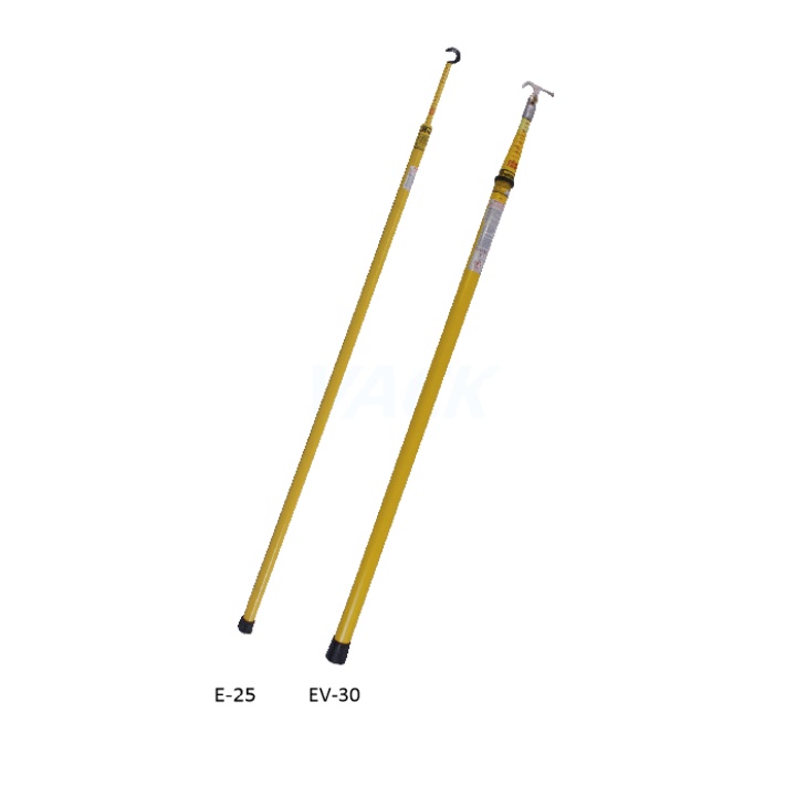 Telescopic plum blossom head measuring operating rod